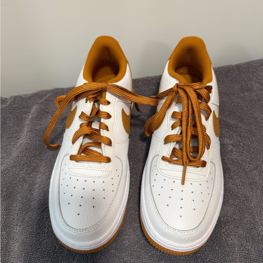 Nike Air Force 1 GS “White Desert Ochre” Size Women 8.5